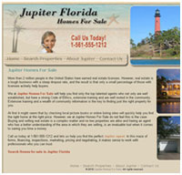 real estate website design for Jupiter